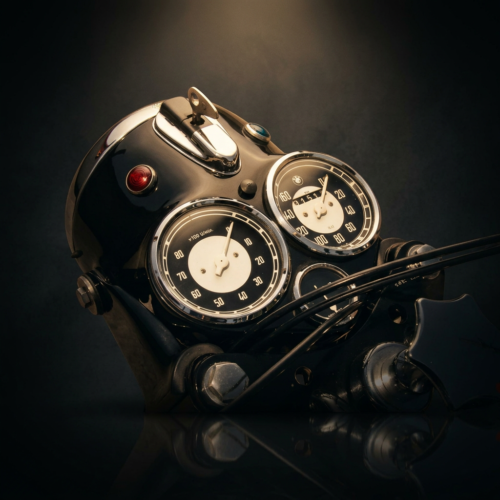BMW R69S Rauch triple-gauge headlight bucket